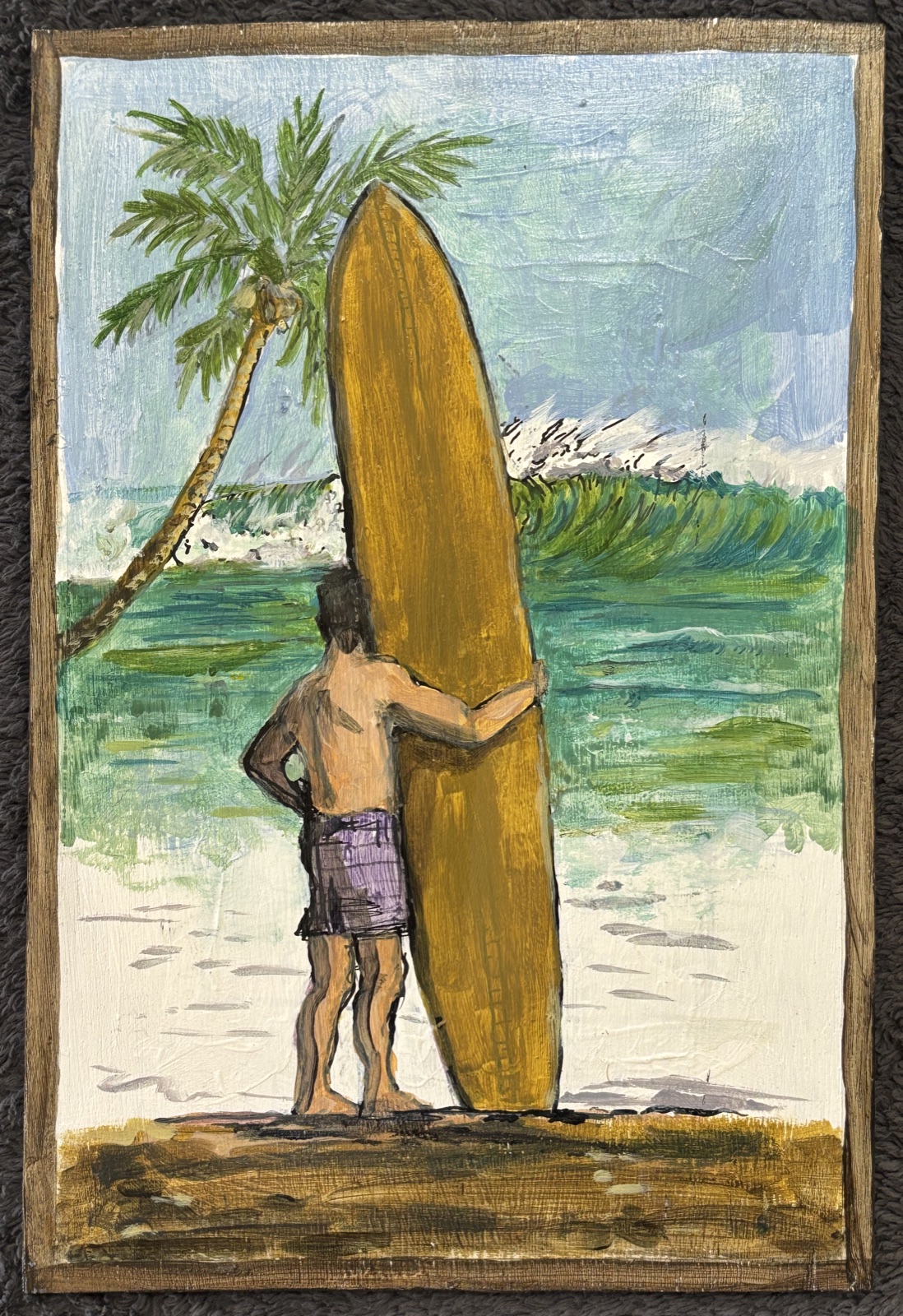 Taking It In — acrylic on wood